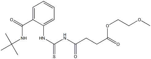 2-methoxyethyl 4-[({2-[(tert-butylamino)carbonyl]anilino}carbothioyl)amino]-4-oxobutanoate