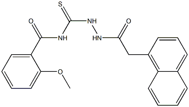 2-methoxy-N-({2-[2-(1-naphthyl)acetyl]hydrazino}carbothioyl)benzamide