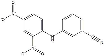 3-(2,4-dinitroanilino)benzonitrile Structure