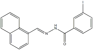 3-iodo-N'-[(E)-1-naphthylmethylidene]benzohydrazide Structure