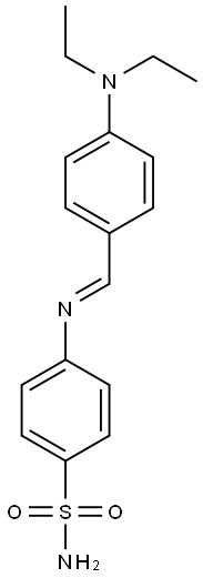 4-({(E)-[4-(diethylamino)phenyl]methylidene}amino)benzenesulfonamide Struktur