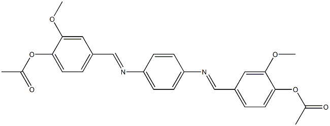 4-({[4-({(E)-[4-(acetyloxy)-3-methoxyphenyl]methylidene}amino)phenyl]imino}methyl)-2-methoxyphenyl acetate|