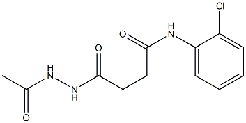 4-(2-acetylhydrazino)-N-(2-chlorophenyl)-4-oxobutanamide|