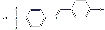 4-{[(E)-(4-hydroxyphenyl)methylidene]amino}benzenesulfonamide Structure