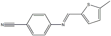 4-{[(E)-(5-methyl-2-thienyl)methylidene]amino}benzonitrile