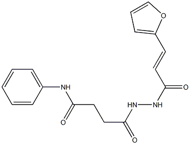 4-{2-[(E)-3-(2-furyl)-2-propenoyl]hydrazino}-4-oxo-N-phenylbutanamide