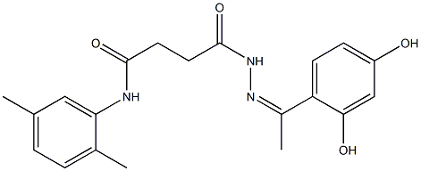 4-{2-[(Z)-1-(2,4-dihydroxyphenyl)ethylidene]hydrazino}-N-(2,5-dimethylphenyl)-4-oxobutanamide