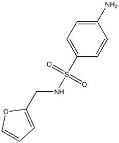 4-amino-N-(2-furylmethyl)benzenesulfonamide Struktur