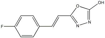5-[(E)-2-(4-fluorophenyl)ethenyl]-1,3,4-oxadiazol-2-ol Structure