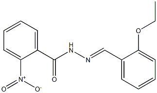  N'-[(E)-(2-ethoxyphenyl)methylidene]-2-nitrobenzohydrazide