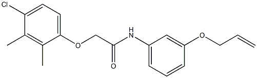 N-[3-(allyloxy)phenyl]-2-(4-chloro-2,3-dimethylphenoxy)acetamide Structure
