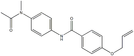 N-{4-[acetyl(methyl)amino]phenyl}-4-(allyloxy)benzamide