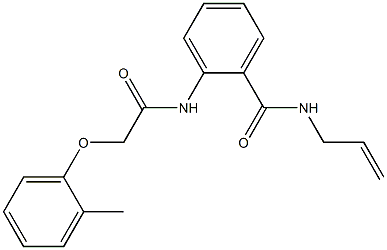 N-allyl-2-{[2-(2-methylphenoxy)acetyl]amino}benzamide Struktur