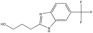 3-(6-(trifluoromethyl)-1H-benzo[d]imidazol-2-yl)propan-1-ol Struktur