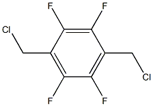 2,3,5,6-tetrafluoro-1,4-bis(chloromethyl)benzene Struktur
