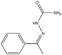2-(1-phenylethylidene)-1-hydrazinecarboxamide Structure