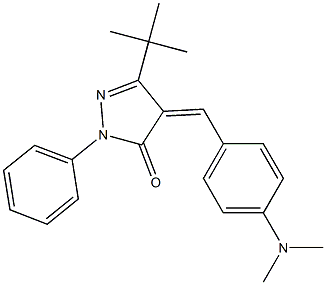 3-(tert-butyl)-4-{(Z)-[4-(dimethylamino)phenyl]methylidene}-1-phenyl-1H-pyrazol-5-one