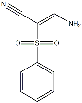 (Z)-3-amino-2-(phenylsulfonyl)-2-propenenitrile Structure