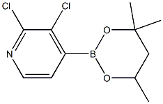 2,3-Dichloro-4-(4,4,6-trimethyl-1,3,2-dioxaborinan-2-yl)pyridine Structure
