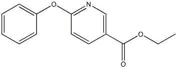 6-苯氧基烟酸乙酯 结构式