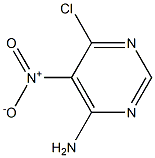6-氯-5-硝基嘧啶-4-胺,,结构式
