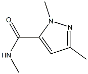 N,1,3-三甲基-1H-吡唑-5-甲酰胺,,结构式