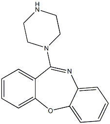 11-PIPERAZIN-1-YLDIBENZO[B,F][1,4]OXAZEPINE,,结构式