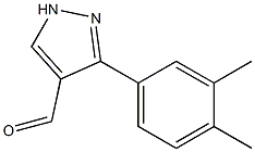 3-(3,4-dimethylphenyl)-1H-pyrazole-4-carbaldehyde Structure