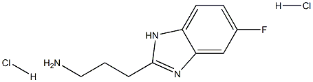 3-(5-fluoro-1H-benzimidazol-2-yl)propan-1-amine dihydrochloride Struktur