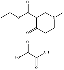 ethyl 1-methyl-4-oxopiperidine-3-carboxylate oxalate Structure