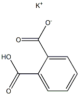 邻苯二甲酸氢钾, 试剂级,ACS,ISO,,结构式