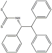 (-)-[(R)-1,2,2-Triphenylethyl]dithiocarbamic acid methyl ester Struktur