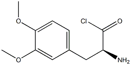 (S)-2-Aminio-3-(3,4-dimethoxyphenyl)propanoic acid chloride Struktur