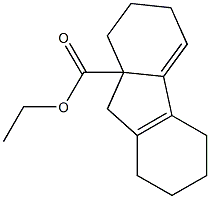 2,3,5,6,7,8-Hexahydro-1H-fluorene-9a(9H)-carboxylic acid ethyl ester 结构式