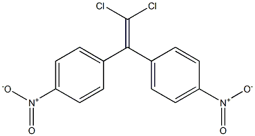 1,1-Dichloro-2,2-bis(4-nitrophenyl)ethene Struktur