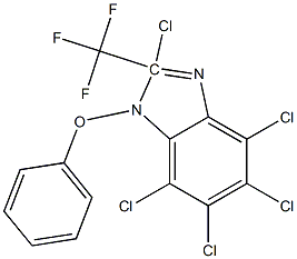 7-Trichlorophenoxy-2-trifluoromethyl-dichlorobenzimidazole Structure