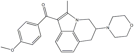 5,6-Dihydro-2-methyl-1-(4-methoxybenzoyl)-5-morpholino-4H-pyrrolo[3,2,1-ij]quinoline