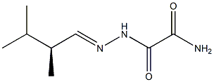 [S,(+)]-2,3-Dimethylbutyraldehyde (2-amino-1,2-dioxoethyl)hydrazone Struktur