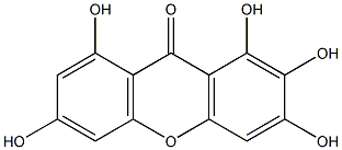 1,2,3,6,8-Pentahydroxyxanthone Structure