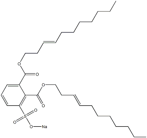3-(Sodiosulfo)phthalic acid di(3-undecenyl) ester