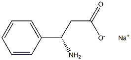 [S,(+)]-3-Amino-3-phenylpropionic acid sodium salt Struktur