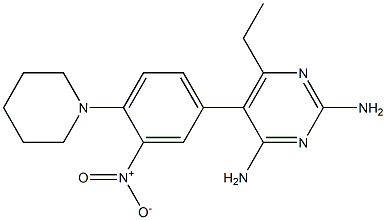 2,4-Diamino-6-ethyl-5-(3-nitro-4-(piperidin-1-yl)phenyl)pyrimidine
