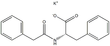 N-(Phenylacetyl)-L-phenylalanine potassium salt Structure