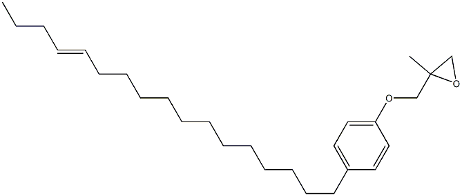 4-(13-Heptadecenyl)phenyl 2-methylglycidyl ether Struktur