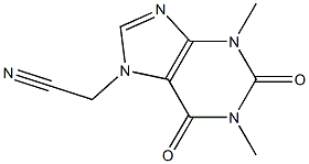 7-Cyanomethyl-1,3-dimethylxanthine Struktur