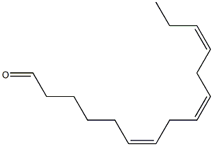 (6Z,9Z,12Z)-6,9,12-ペンタデカトリエナール 化学構造式
