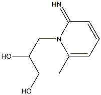 3-[2-Imino-6-methyl-1(2H)-pyridinyl]-1,2-propanediol Struktur