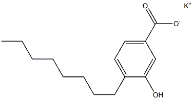 4-Octyl-3-hydroxybenzoic acid potassium salt Structure