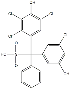  (3-Chloro-5-hydroxyphenyl)(2,3,5-trichloro-4-hydroxyphenyl)phenylmethanesulfonic acid