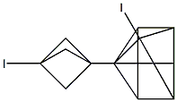 1-Iodo-4-(3-iodobicyclo[1.1.1]pentan-1-yl)pentacyclo[4.2.0.02,5.03,8.04,7]octane 结构式